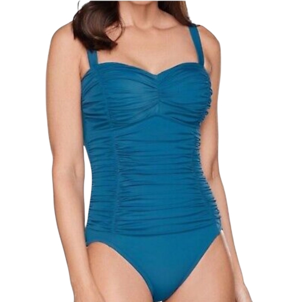 Aqua Green Shape Style One Piece Swimsuit Women's Size 6 NEW